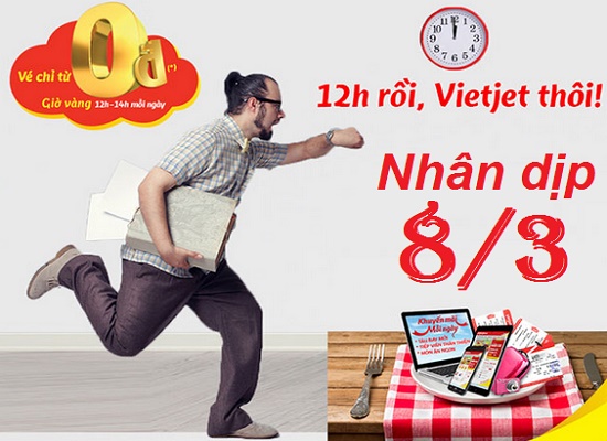 Cách săn vé máy bay 0 đồng Vietjet Air
