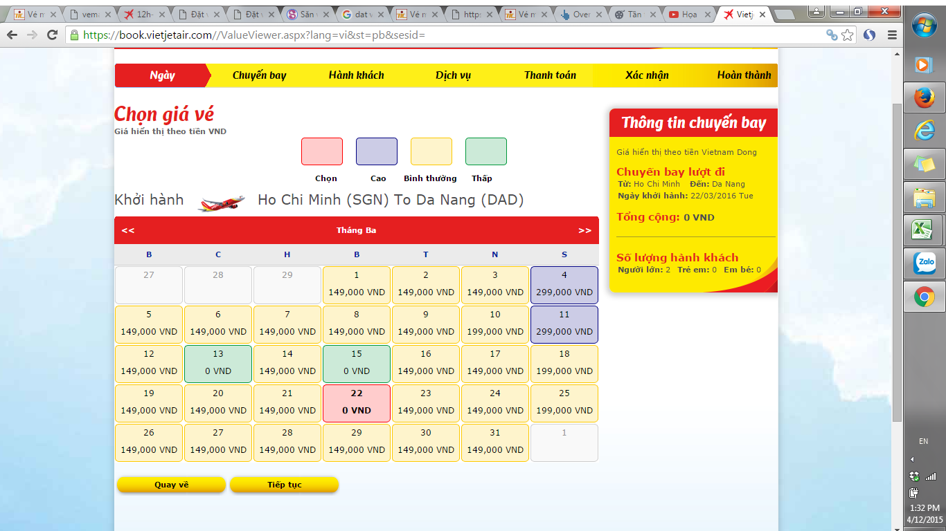 Cách săn vé máy bay 0 đồng Vietjet Air